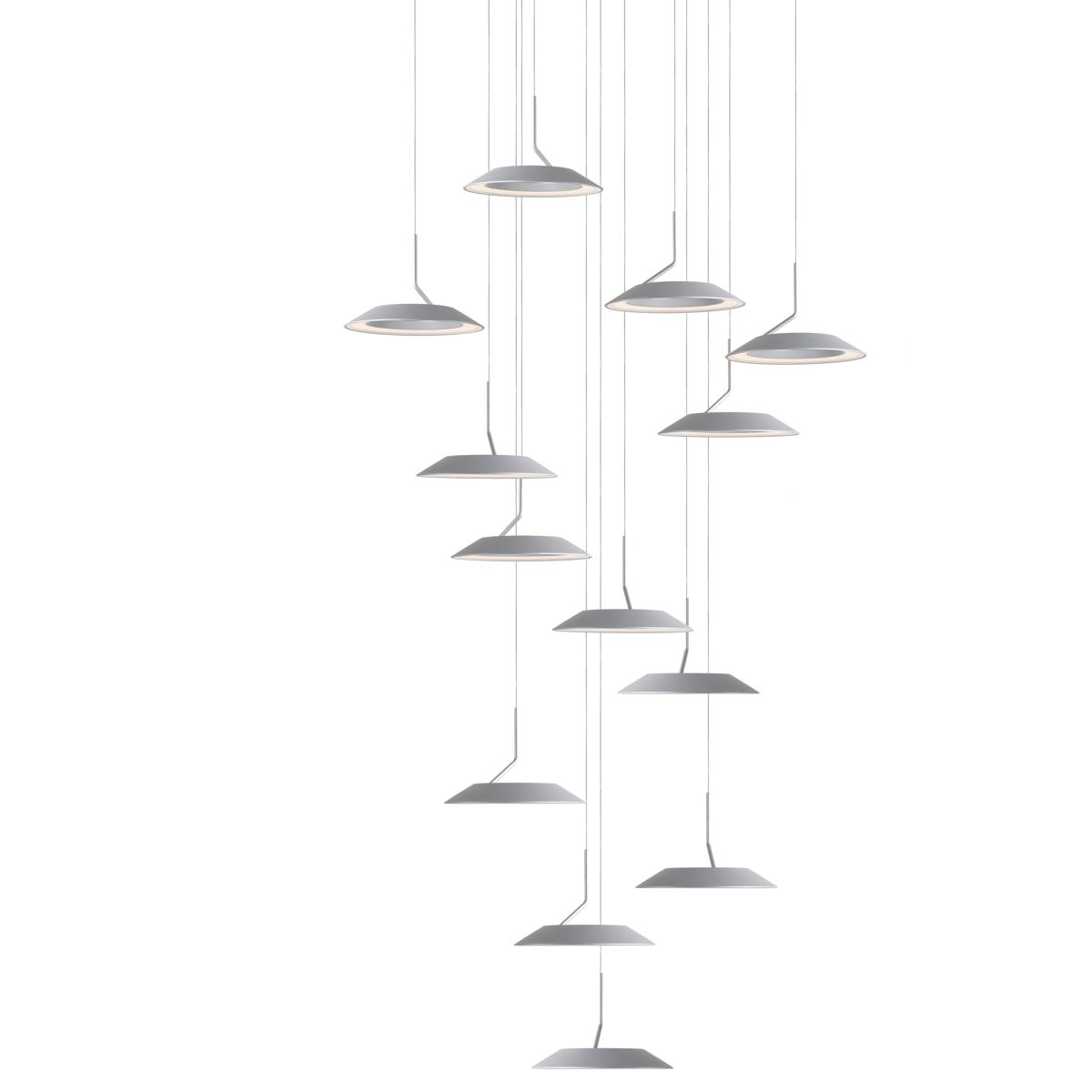 Koncept RYP-C13-SW-SIL Royyo LED 22 inch Silver Pendant Ceiling Light